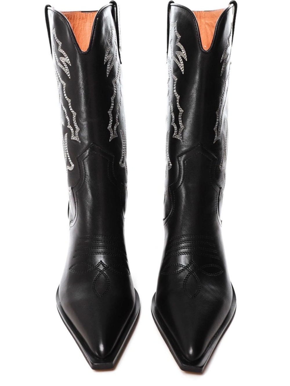 Alias Mae Black Embroidered Over-the-Knee Western Boots